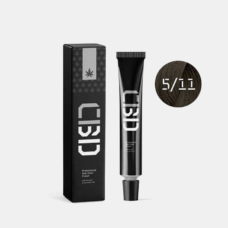 CI3D 3D Professional Hair Color 5/11 Intense Ash Light Brown/Καστανό Ανοιχτό Έντονο Σαντρέ 90ml