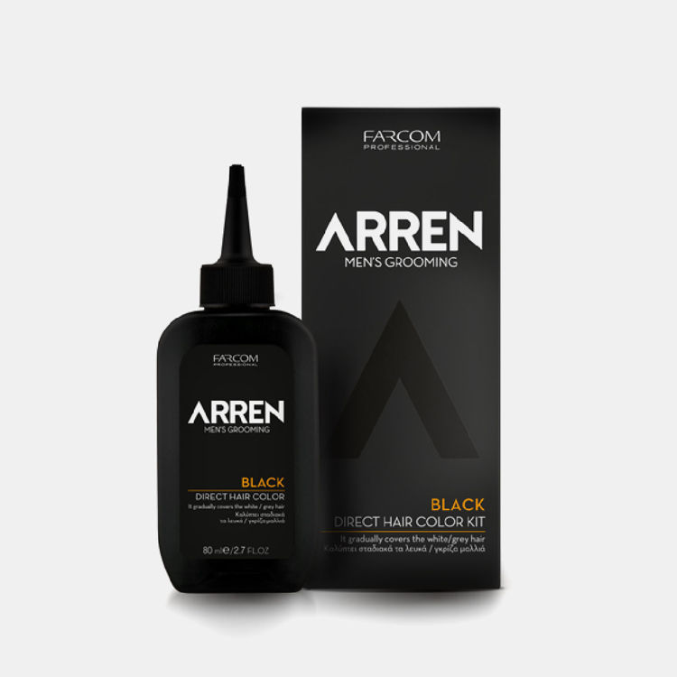 Εικόνα της Arren Direct Hair Color Kit Black 80ml