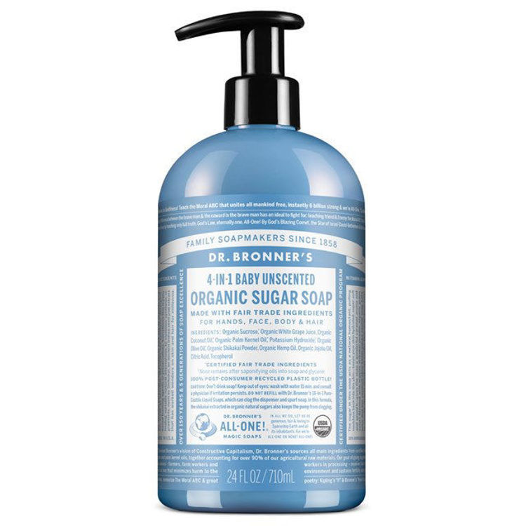 Εικόνα της Βιολογικό Σαπούνι Ζάχαρης Baby Unscented 710ml